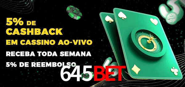 Promoções do cassino ao Vivo 645bet
